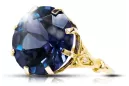 Ring Vintage style Sapphire 14K Yellow gold vrc073y